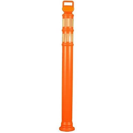 Cortina Safety Products Delineator Post, Polyethylene, 49 in Height, 1.55, Orange 03-737